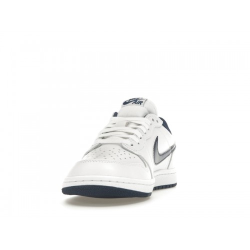 Кроссы Jordan 1 Retro Low 85 Metallic Blue - мужская сетка размеров