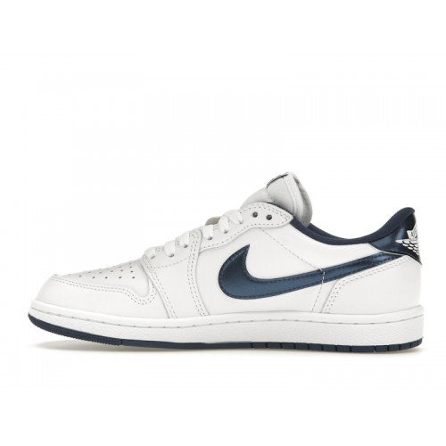Кроссы Jordan 1 Retro Low 85 Metallic Blue - мужская сетка размеров