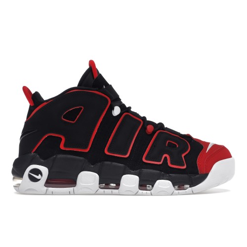 Кроссы Nike Air More Uptempo 96 Red Toe - мужская сетка размеров