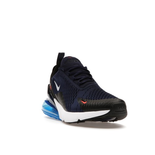 Кроссы Nike Air Max 270 Midnight Navy Bright Crimson - мужская сетка размеров