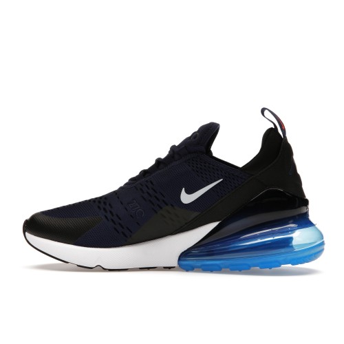 Кроссы Nike Air Max 270 Midnight Navy Bright Crimson - мужская сетка размеров