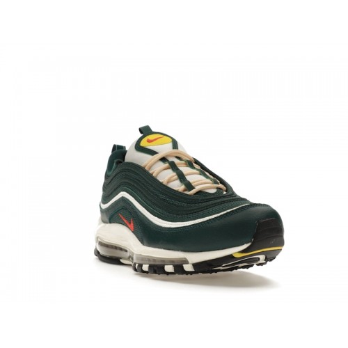 Кроссы Nike Air Max 97 SE Athletic Company Pro Green Picante Red - мужская сетка размеров