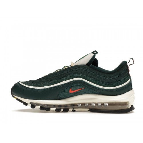 Кроссы Nike Air Max 97 SE Athletic Company Pro Green Picante Red - мужская сетка размеров