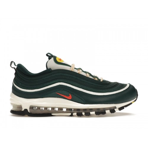 Кроссы Nike Air Max 97 SE Athletic Company Pro Green Picante Red - мужская сетка размеров