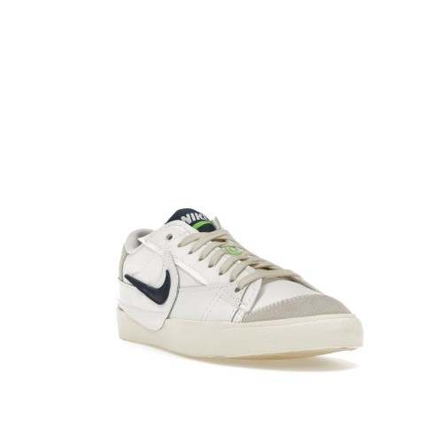 Кроссы Nike Blazer Low 77 Jumbo SE Summit White Midnight Navy - мужская сетка размеров