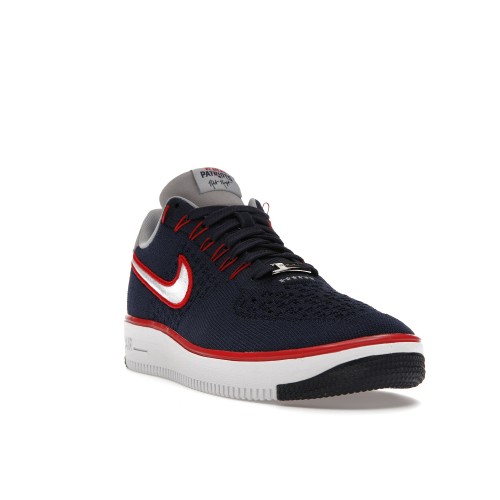 Кроссы Nike Air Force 1 Ultra Flyknit Low New England Patriots R.K.K. - мужская сетка размеров