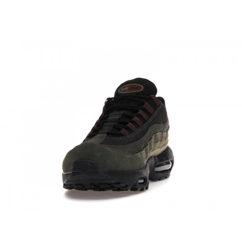 Кроссы Nike Air Max 95 Black Earth Sequoia Cargo Khaki - мужская сетка размеров