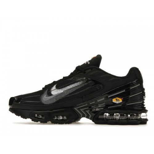 Кроссы Nike Air Max Plus 3 Stencil Swoosh Black - мужская сетка размеров