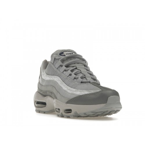 Кроссы Nike Air Max 95 Grey Midnight Navy - мужская сетка размеров