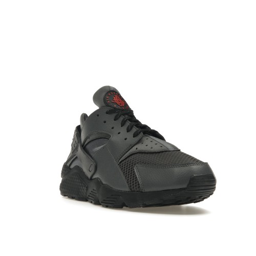 Кроссы Nike Air Huarache Anthracite Picante Red - мужская сетка размеров