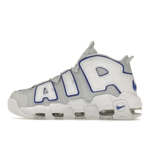 Кроссы Nike Air More Uptempo Embossed White Royal Blue - мужская сетка размеров