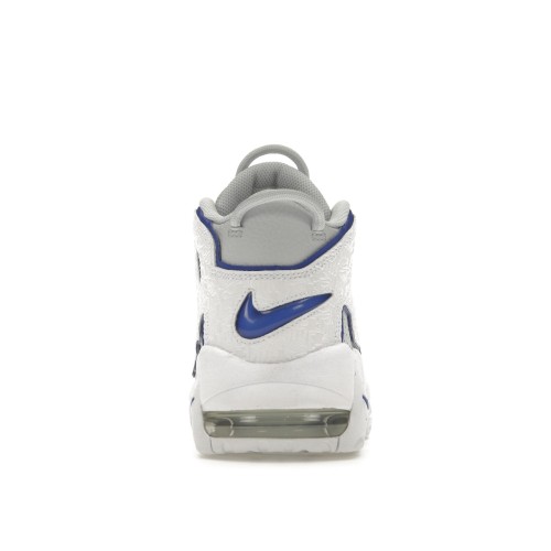 Кроссы Nike Air More Uptempo Embossed White Royal Blue - мужская сетка размеров