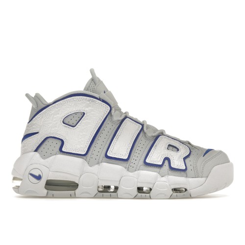 Кроссы Nike Air More Uptempo Embossed White Royal Blue - мужская сетка размеров