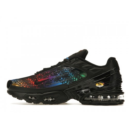 Кроссы Nike Air Max Plus 3 Premium Rainbow Gradient - мужская сетка размеров