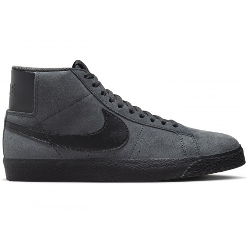 Кроссы Nike SB Zoom Blazer Mid Anthracite Black - мужская сетка размеров