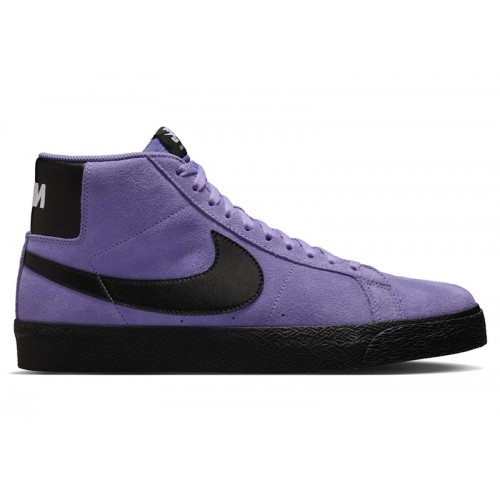 Кроссы Nike SB Zoom Blazer Mid Dusty Amethyst Black - мужская сетка размеров