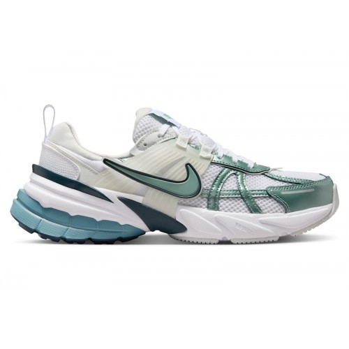 Кроссы Nike V2K Run White Smokey Blue Armory Navy Cannon (W) - женская сетка размеров