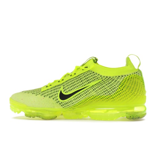 Кроссы Nike Air VaporMax 2021 Flyknit Volt Black - мужская сетка размеров