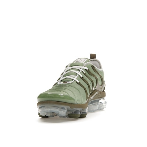 Кроссы Nike Air VaporMax Plus Oil Green - мужская сетка размеров