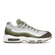 Кроссовки Nike Air Max 95 White Medium Olive Oil Green