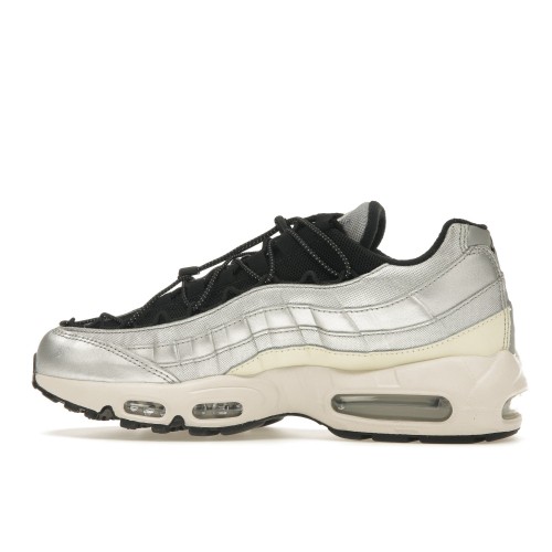 Кроссы Nike Air Max 95 Toggle Metallic Silver Alabaster (W) - женская сетка размеров