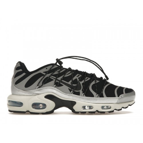 Кроссы Nike Air Max Plus Toggle Black Silver (W) - женская сетка размеров