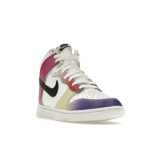 Кроссы Nike Dunk High Multi-Color Gradient (W) - женская сетка размеров