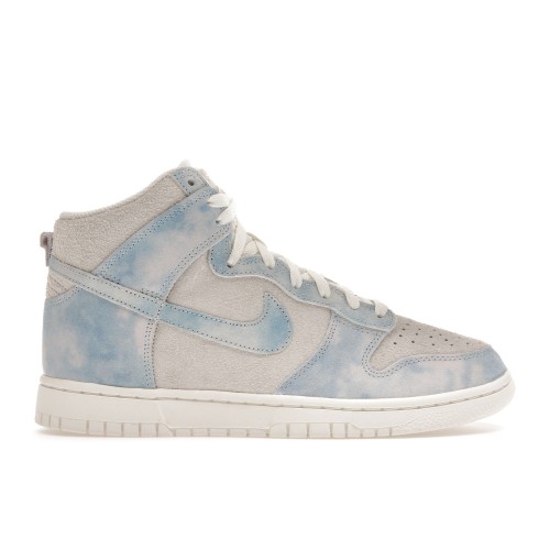 Кроссы Nike Dunk High SE Clouds Celestine Blue (W) - женская сетка размеров