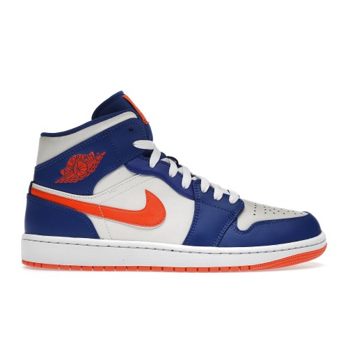 Кроссы Jordan 1 Mid Knicks - мужская сетка размеров