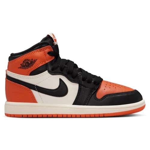 Кроссы Jordan 1 Retro High OG Shattered Backboard (2025) (PS) - детская сетка размеров