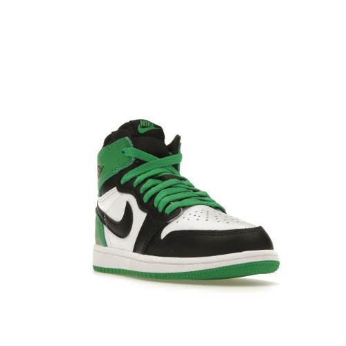 Кроссы Jordan 1 Retro High OG Lucky Green (PS) - детская сетка размеров