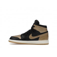 Детские Jordan 1 Retro High OG Black Metallic Gold (PS)