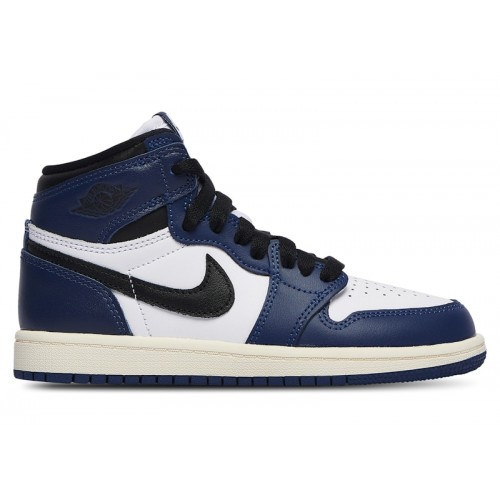 Кроссы Jordan 1 Retro High OG Midnight Navy (PS) - детская сетка размеров