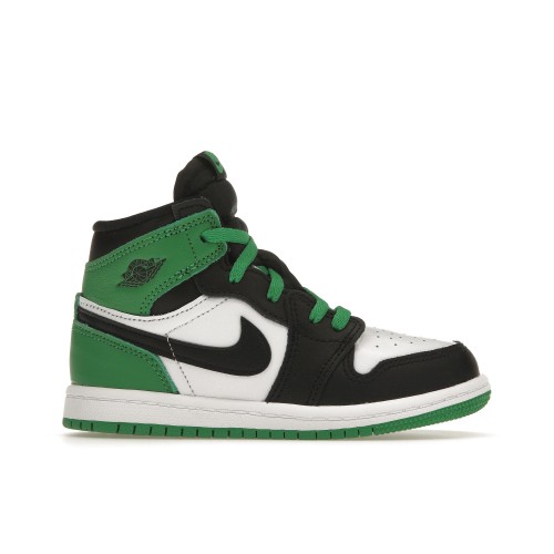 Кроссы Jordan 1 Retro High OG Lucky Green (TD) - детская сетка размеров