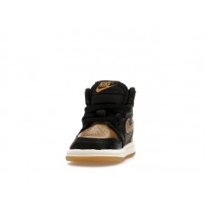 Малышам Jordan 1 Retro High OG Black Metallic Gold (TD)