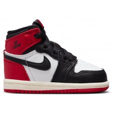 Кроссовки для малыша Jordan 1 Retro High OG Black Toe Reimagined (TD)