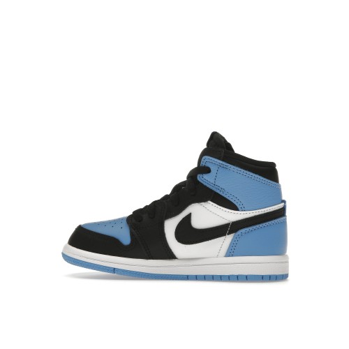 Кроссы Jordan 1 Retro High OG UNC Toe (TD) - детская сетка размеров