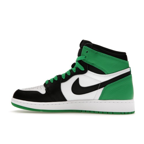 Кроссы Jordan 1 Retro High OG Lucky Green (GS) - подростковая сетка размеров