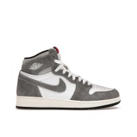 Подростковые кроссовки Jordan 1 Retro High OG Washed Black (GS)