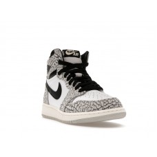 Подростковые Jordan 1 Retro High OG White Cement (GS)