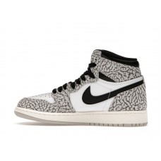 Подростковые Jordan 1 Retro High OG White Cement (GS)