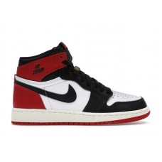 Подростковые кроссовки Jordan 1 Retro High OG Black Toe Reimagined (GS)