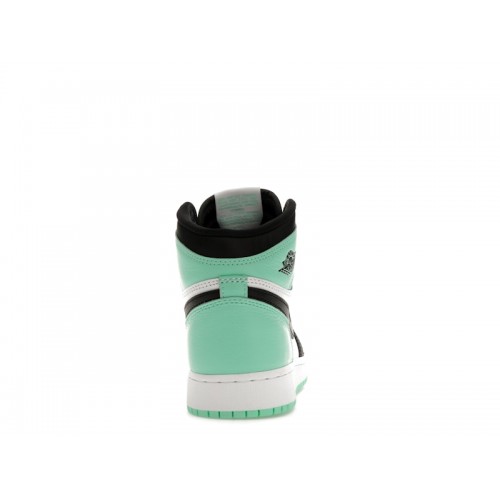 Кроссы Jordan 1 Retro High OG Green Glow (GS) - подростковая сетка размеров