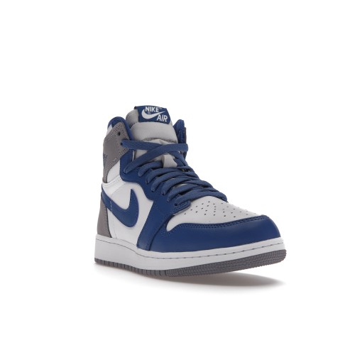 Кроссы Jordan 1 Retro High OG True Blue (GS) - подростковая сетка размеров