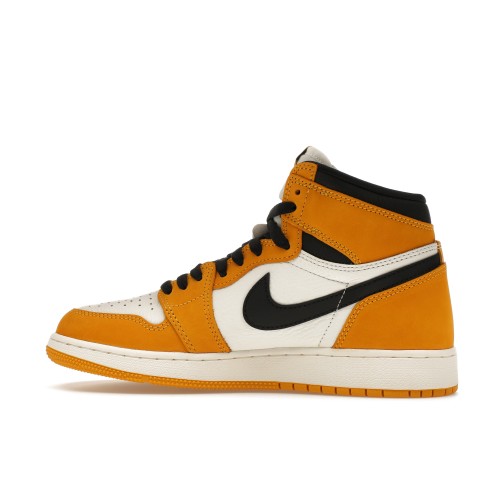 Кроссы Jordan 1 Retro High OG Yellow Ochre (GS) - подростковая сетка размеров