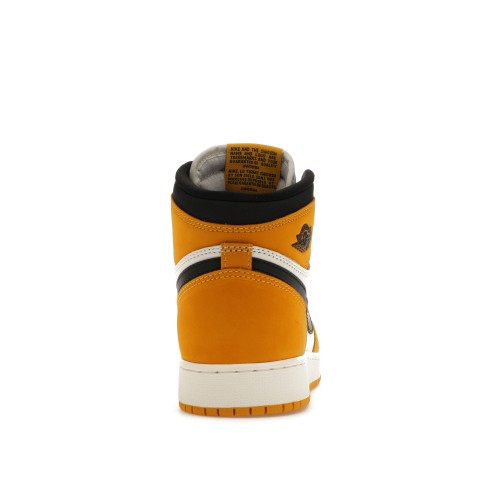 Кроссы Jordan 1 Retro High OG Yellow Ochre (GS) - подростковая сетка размеров
