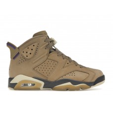 Женские кроссовки Jordan 6 Retro Gore-Tex Brown Kelp (W)