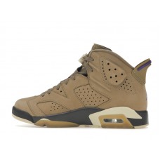 Женские Jordan 6 Retro Gore-Tex Brown Kelp (W)