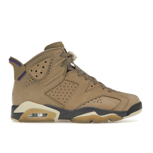 Кроссы Jordan 6 Retro Gore-Tex Brown Kelp (W) - женская сетка размеров