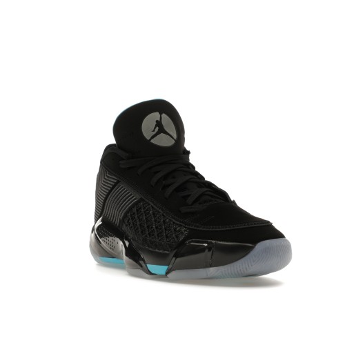 Кроссы Jordan 38 Low Black Gamma Blue (Translucent Sole) - мужская сетка размеров